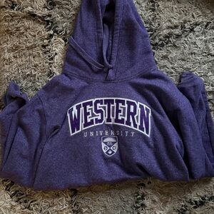 Purple Western University Hoodie